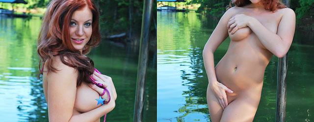 Bikini Babe By The Lake