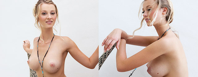 Blonde Carisha Shows Perfect Nude Body