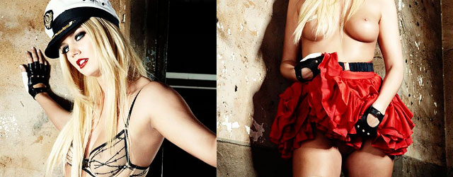 Jennifer Pershing Blonde In Sexy Stockings