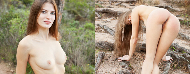 Leggy Natural Girl Outdoor Nude Pics