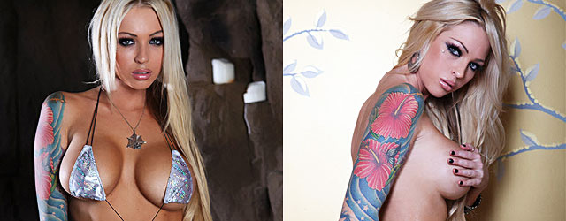 Slutty Tattooed Blonde Megan Daniels Exposed